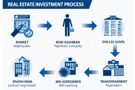 Prozessdiagramm der Immobilieninvestition