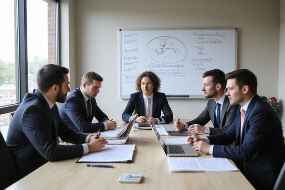 EstateEdge Capital Team bei einer Strategiebesprechung